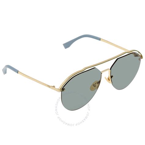 fendi ff m0031|Fendi Men's Gold Tone Pilot Sunglasses FF M0031/S J5G 61.